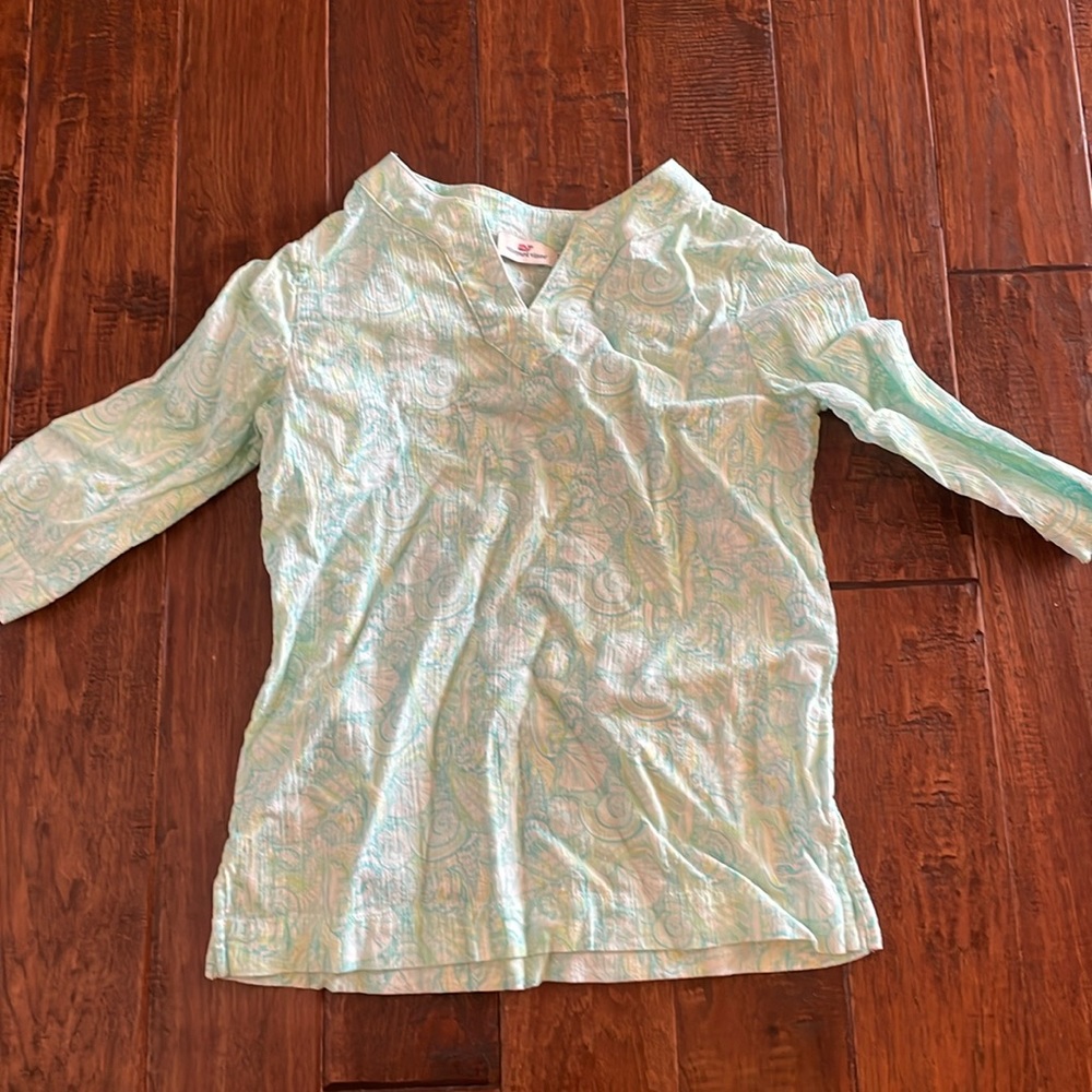 Vineyard Vines shell print tunic 🐚 girls Xs (5-6)